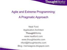 Agile and Extreme Programming: A Pragmatic Approach