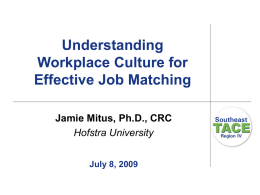 Understanding Workplace Culture for Effective Job Matching