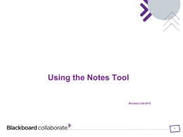 Notes Tool