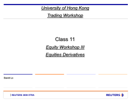 Class 11- Equity Workshop III