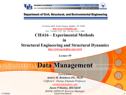Data Management - University at Buffalo