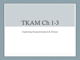 TKAM Ch 1-3