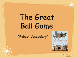 The Great Ball Game - District 273 Technology Services