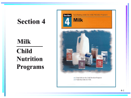 09 IM Section 4 Milk - National Food Service Management
