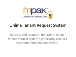 Online Tenant Request System