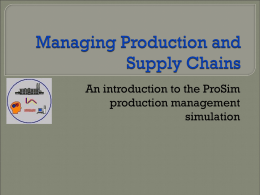Managing Production and Supply Chains