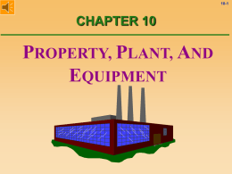 Property, Plant and Equipment