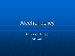 Alcohol policy