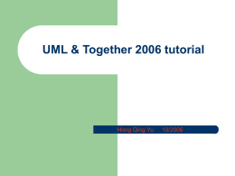 UML Tool Tutorial - University of Leicester