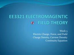 EE3321 ELECTROMAGENTIC FIELD THEORY
