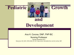 Pediatric Growth and Development