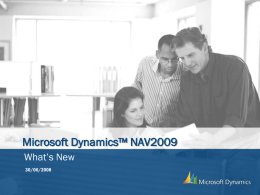Microsoft Dynamics™ XX