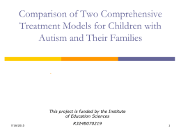 Comparison of Two Comprehensive Treatment Models for