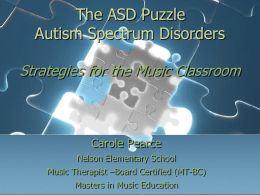 Overview of Autism - Florida Music Education Associations