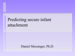 Factors associated with secure infant attachment