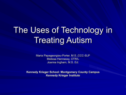 The Uses of Technology in Treating Autism