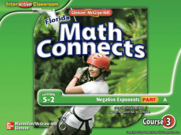 Glencoe Math Connects, Course 3