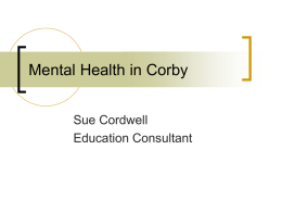 Mental Health in Corby - Home