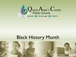 Black History Month Presentation