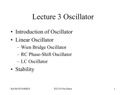 Oscillators - City University of Hong Kong