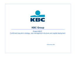 KBC Group Organisation