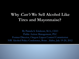A Healthy Alcohol Marketplace: Why We Can’t Sell Alcohol