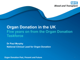 Organ Donation in the UK NW Roadshow 21.05.13
