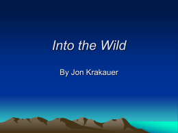 Into the Wild - Pirates AP English Language and Composition