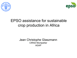 Diapositive 1 - EPSO - European Plant Science Organisation