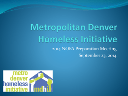 Metropolitan Denver Homeless Initiative