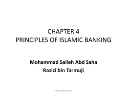 PRINCIPLES OF ISLAMIC BANKING BM1126B