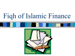 Fiqh of Islamic Finance - Prophet Muhammad (S.A.W.) for All