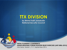 TTX DIVISION - ARF DiREx 2015