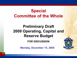 Dec 17 2007 Budget presentation