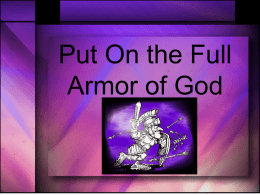 Full Armor of God - Welcome Prairie Kids Website