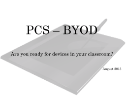 Are you ready for “BYOD”? Bring Your Own Device