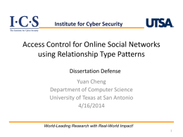 Access Control for Online Social Networks using