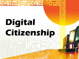 Digital Citizenship - Birdville High School