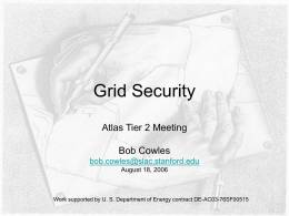Grid Security Instrastructure