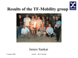 TF-Mobility meeting