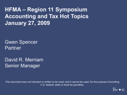 None - HFMA Region 11 Symposium