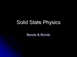Solid State Physics - Illinois State University