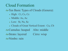 Cloud Formation - Texas A&M University