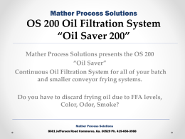 Mather Process Solutions presents the OS 200