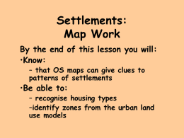 Settlements: Map Work