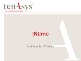 INtime Real-time OS for Windows