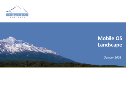 Mobile OS Landscape