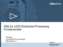 DB2 for z/OS Distributed Processing Fundamentals