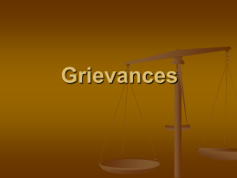 Negotiated Grievance Process