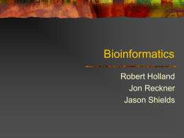 Bioinformatics - Health and Science Pipeline Initiative